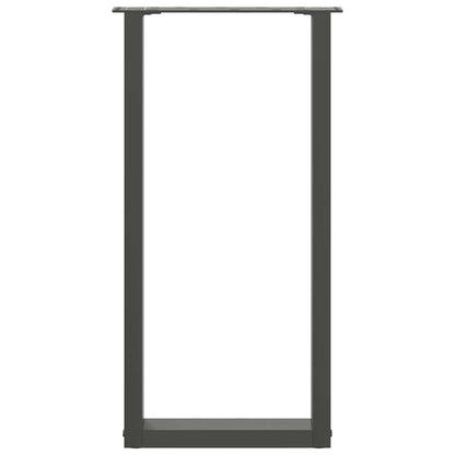 Konsolentischbeine U-Form 2 Stk. Anthrazit 28x(72-73) cm Stahl