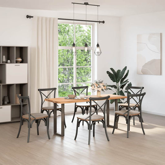 Konsolentischbeine U-Form 2 Stk. Naturstahl 28x(72-73) cm Stahl