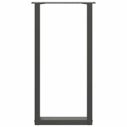 Konsolentischbeine U-Form 2 Stk. Anthrazit 38x(72-73) cm Stahl