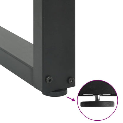 Konsolentischbeine U-Form 2 Stk. Anthrazit 38x(72-73) cm Stahl