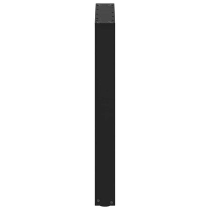 Esstischbeine U-Form 2 Stk. Schwarz 60x(72-73) cm Stahl