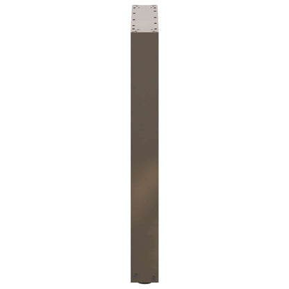 Esstischbeine U-Form 2 Stk. Naturstahl 60x(72-73) cm Stahl