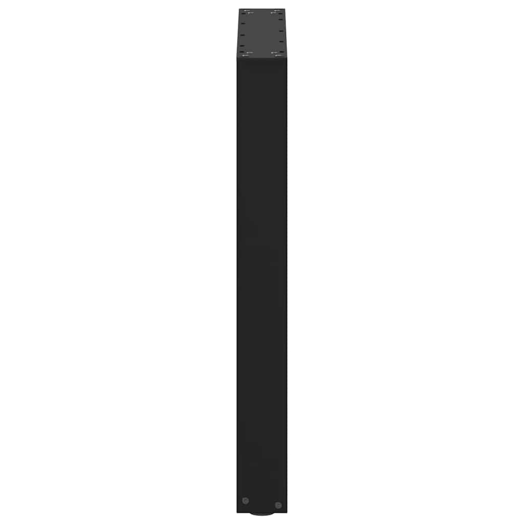 Esstischbeine U-Form 2 Stk. Schwarz 70x(72-73) cm Stahl