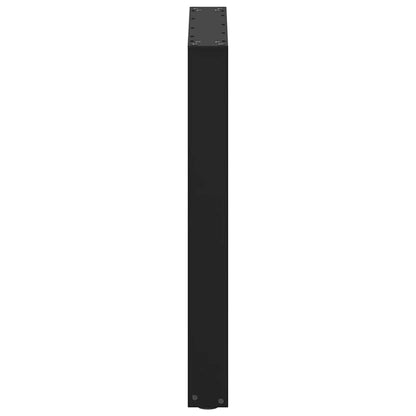 Esstischbeine U-Form 2 Stk. Schwarz 70x(72-73) cm Stahl