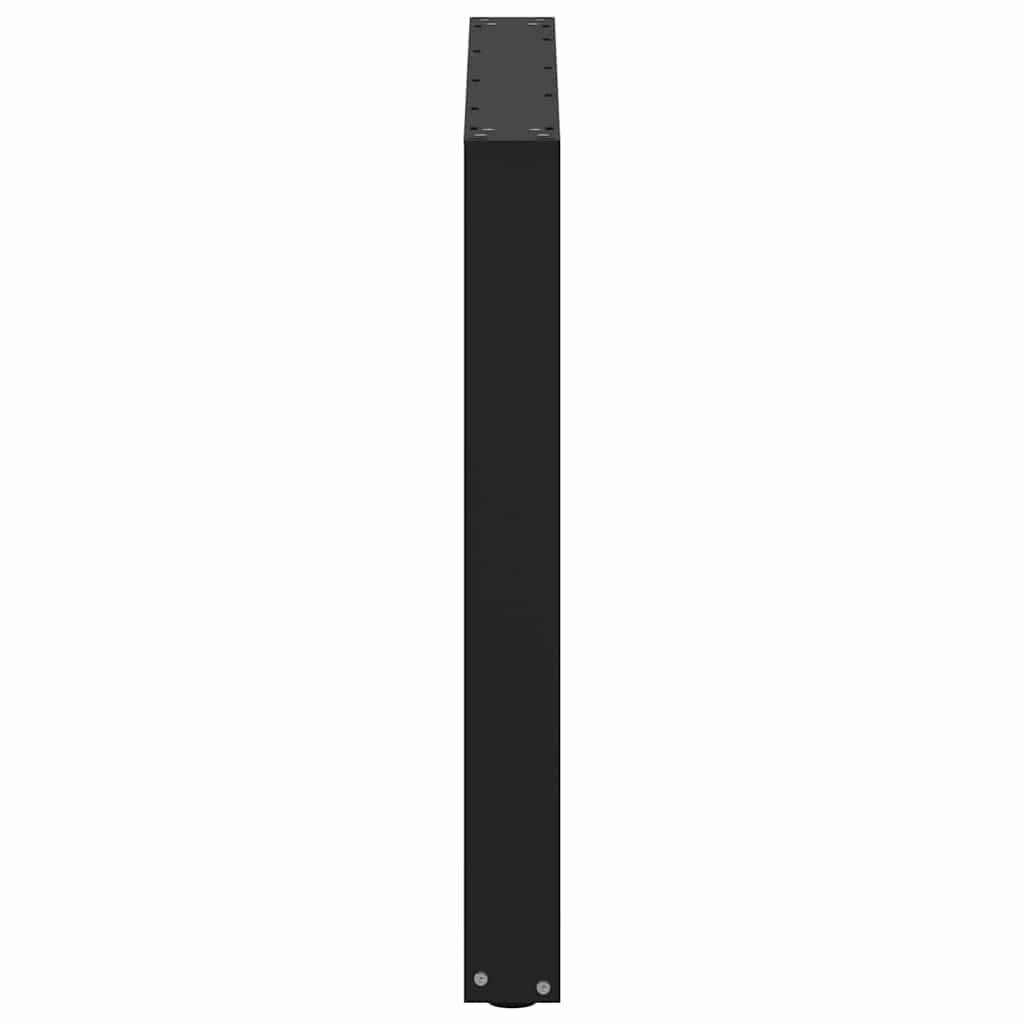 Esstischbeine U-Form 2 Stk. Schwarz 80x(72-73) cm Stahl
