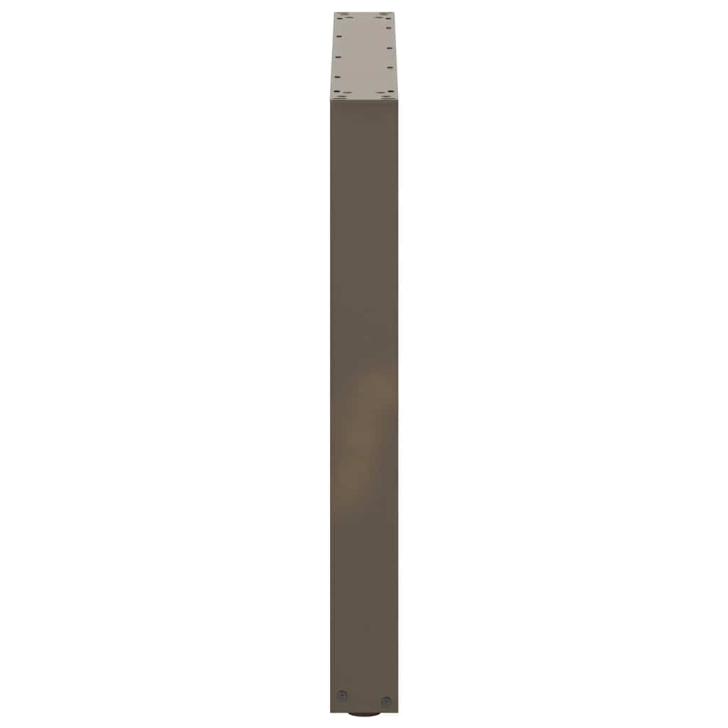 Esstischbeine U-Form 2 Stk. Naturstahl 80x(72-73) cm Stahl