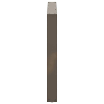 Esstischbeine U-Form 2 Stk. Naturstahl 80x(72-73) cm Stahl