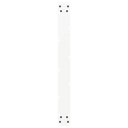 Esstischbeine U-Form 2 Stk. Weiß 90x(72-73) cm Stahl