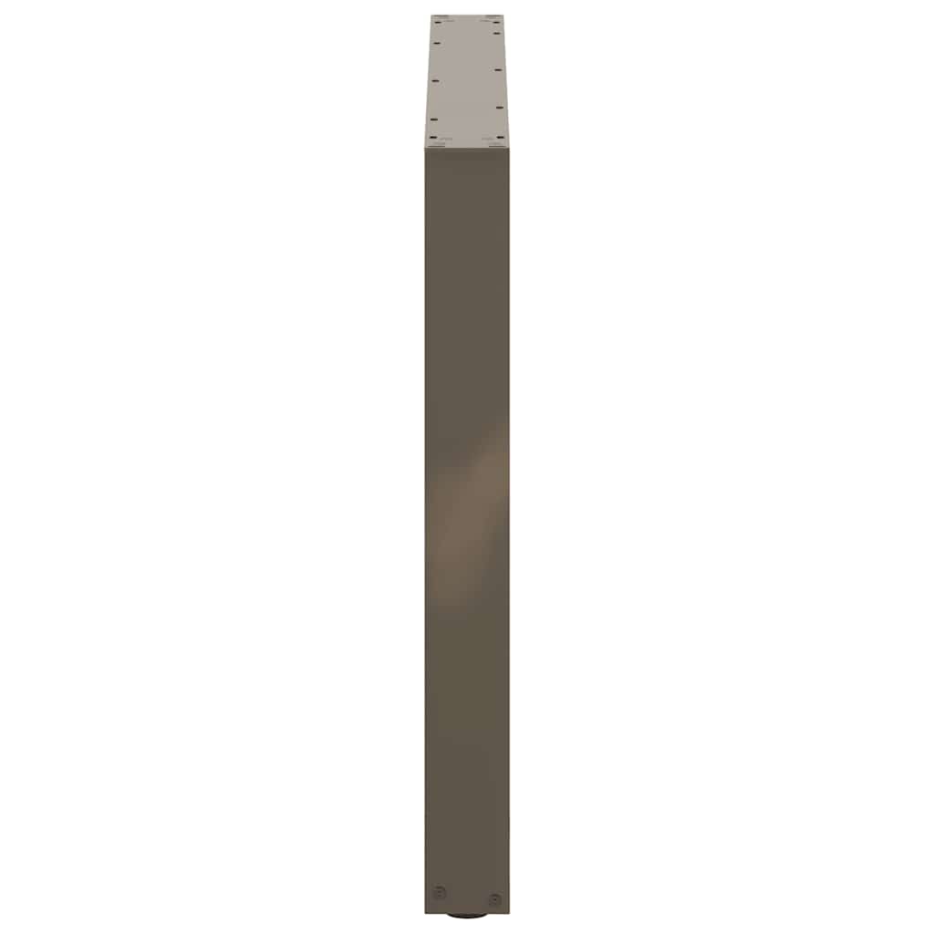 Esstischbeine U-Form 2 Stk. Naturstahl 100x(72-73) cm Stahl