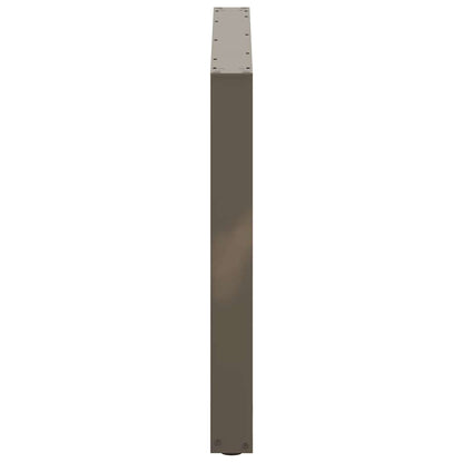 Esstischbeine U-Form 2 Stk. Naturstahl 100x(72-73) cm Stahl