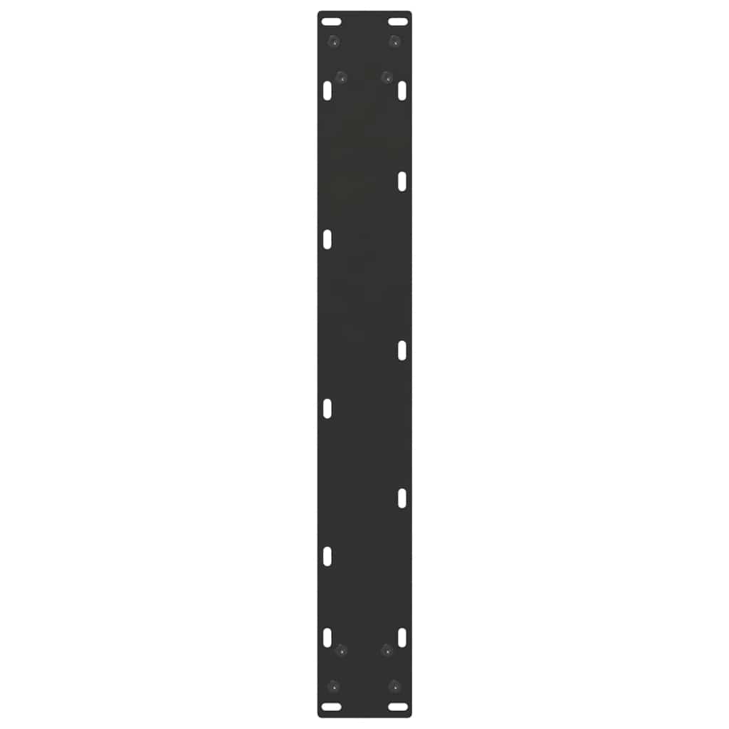 Esstischbeine U-Form 3 Stk. Schwarz 70x(72-73) cm Stahl