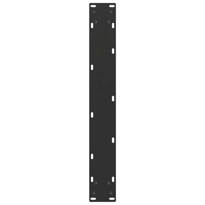 Esstischbeine U-Form 3 Stk. Schwarz 70x(72-73) cm Stahl