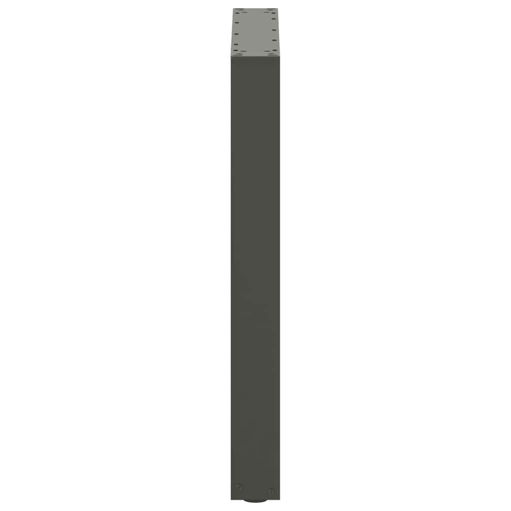 Esstischbeine U-Form 3 Stk. Naturstahl 70x(72-73) cm Stahl