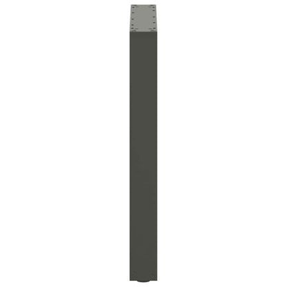 Esstischbeine U-Form 3 Stk. Naturstahl 70x(72-73) cm Stahl