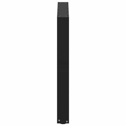 Esstischbeine U-Form 3 Stk. Schwarz 80x(72-73) cm Stahl