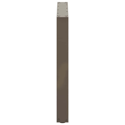 Esstischbeine U-Form 3 Stk. Naturstahl 80x(72-73) cm Stahl