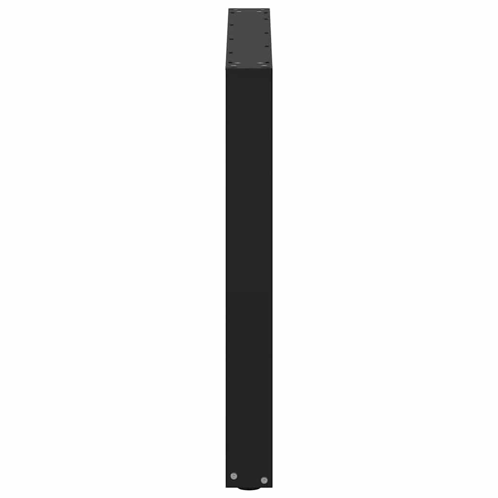 Esstischbeine U-Form 3 Stk. Schwarz 90x(72-73) cm Stahl