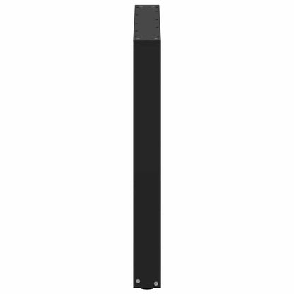Esstischbeine U-Form 3 Stk. Schwarz 90x(72-73) cm Stahl