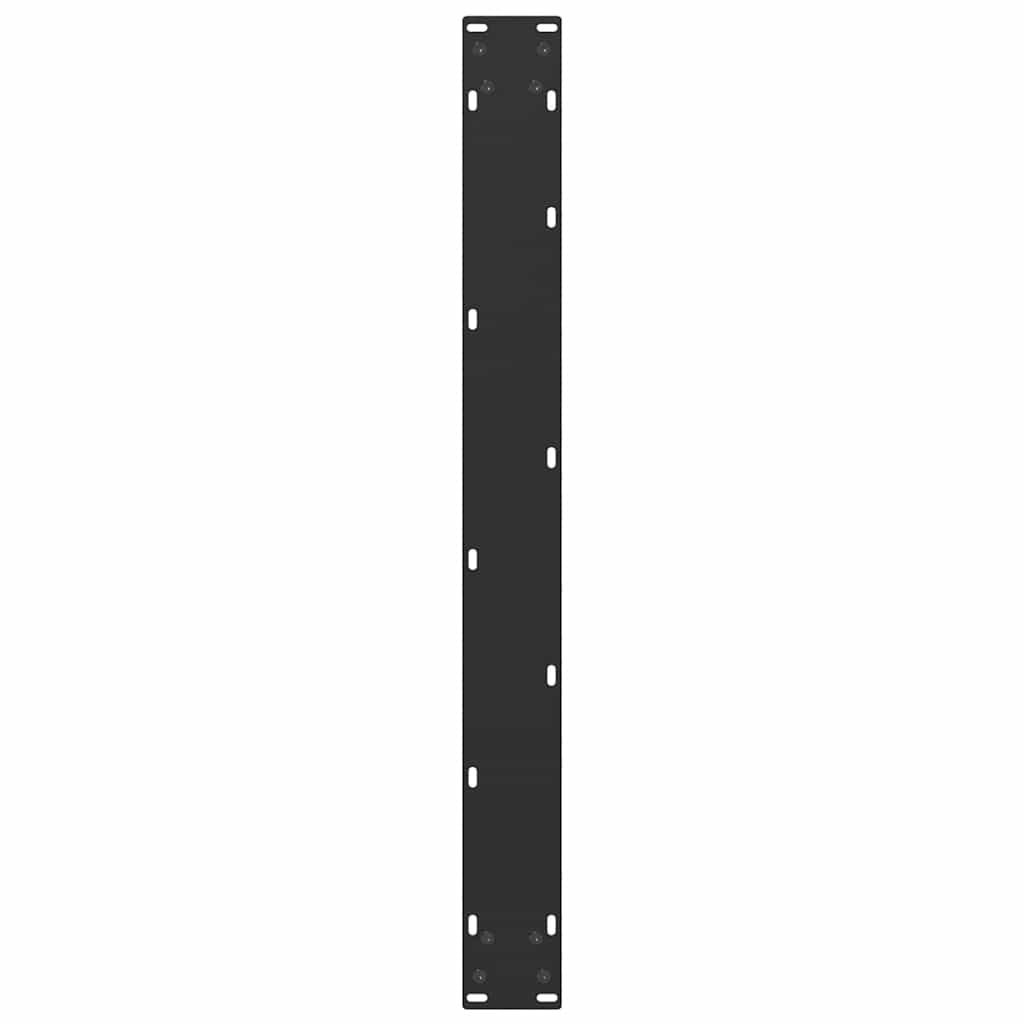 Esstischbeine U-Form 3 Stk. Schwarz 90x(72-73) cm Stahl