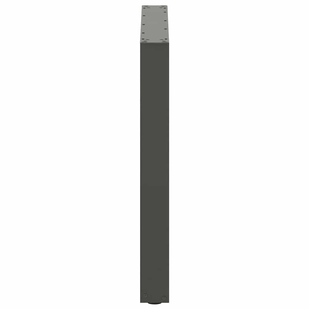 Esstischbeine U-Form 3 Stk. Anthrazit 90x(72-73) cm Stahl