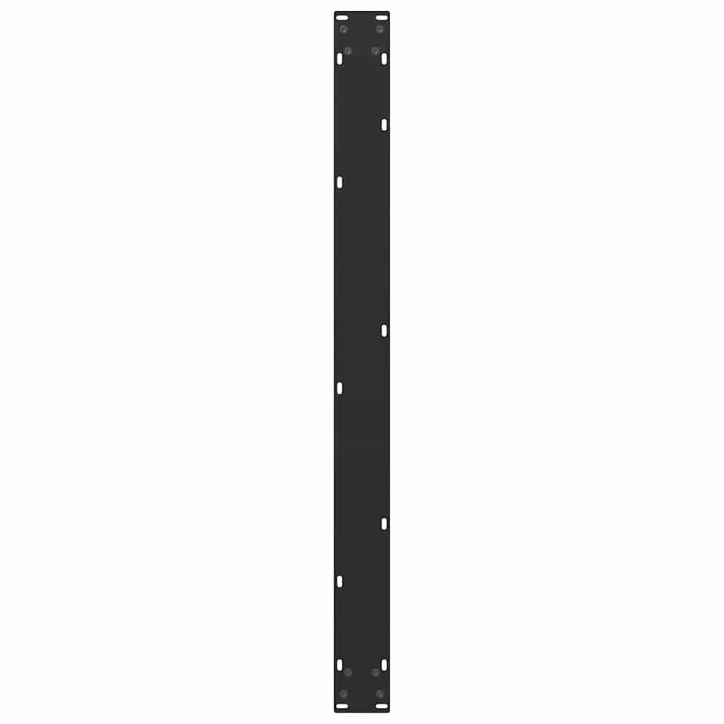Esstischbeine U-Form 3 Stk. Schwarz 100x(72-73) cm Stahl