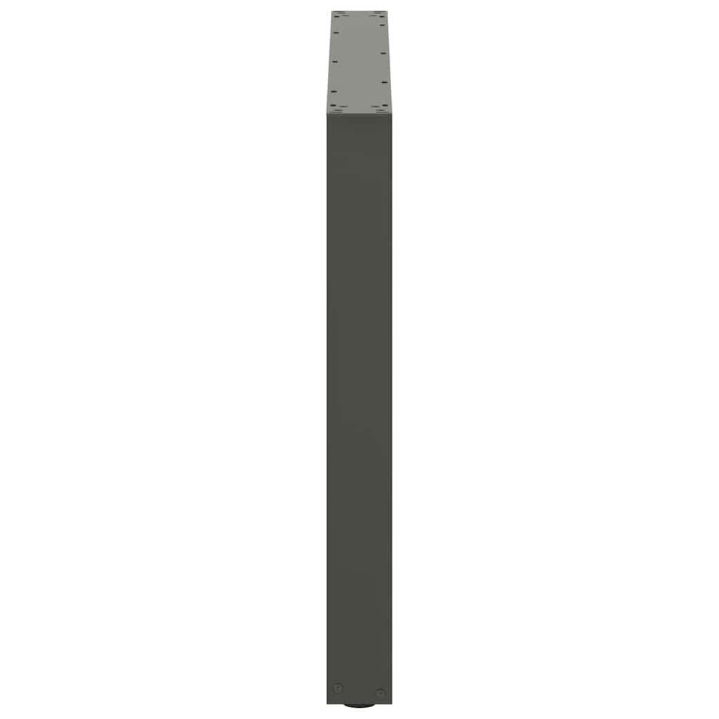 Esstischbeine U-Form 3 Stk. Anthrazit 100x(72-73) cm Stahl