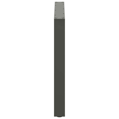 Esstischbeine U-Form 3 Stk. Anthrazit 100x(72-73) cm Stahl