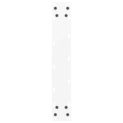 Bartischbeine U-Form 2 Stk. Weiß 50x(90-91) cm Stahl