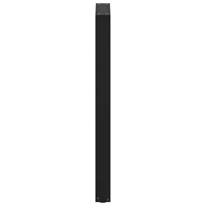 Bartischbeine U-Form 2 Stk. Schwarz 50x(100-101) cm Stahl