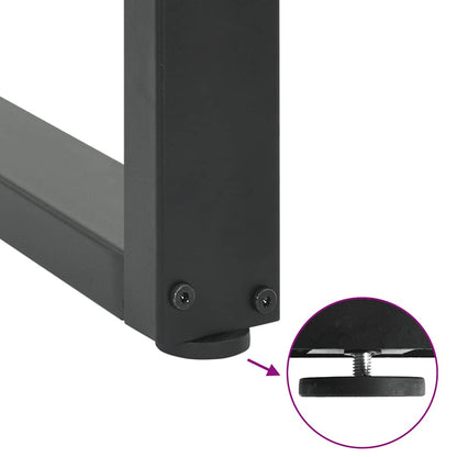 Bartischbeine U-Form 2 Stk. Anthrazit 40x(110-111) cm Stahl