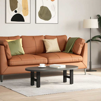Couchtischbeine Schwarz 2 Stk. 30x(30-31) cm Stahl
