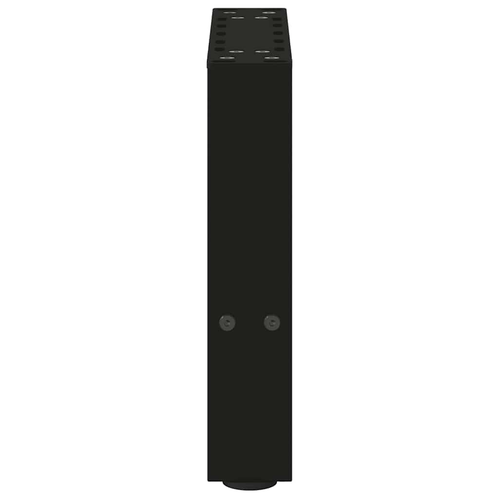Couchtischbeine Schwarz 2 Stk. 30x(30-31) cm Stahl