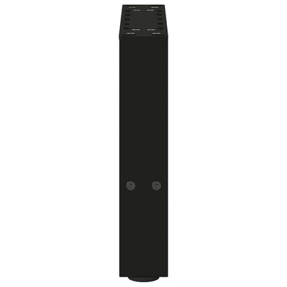 Couchtischbeine Schwarz 2 Stk. 30x(30-31) cm Stahl