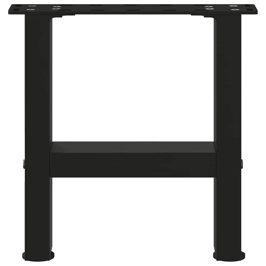 Couchtischbeine Schwarz 2 Stk. 40x(30-31) cm Stahl