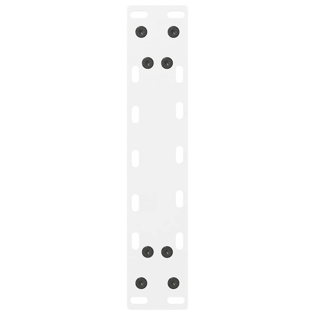 Couchtischbeine Weiß 2 Stk. 40x(30-31) cm Stahl