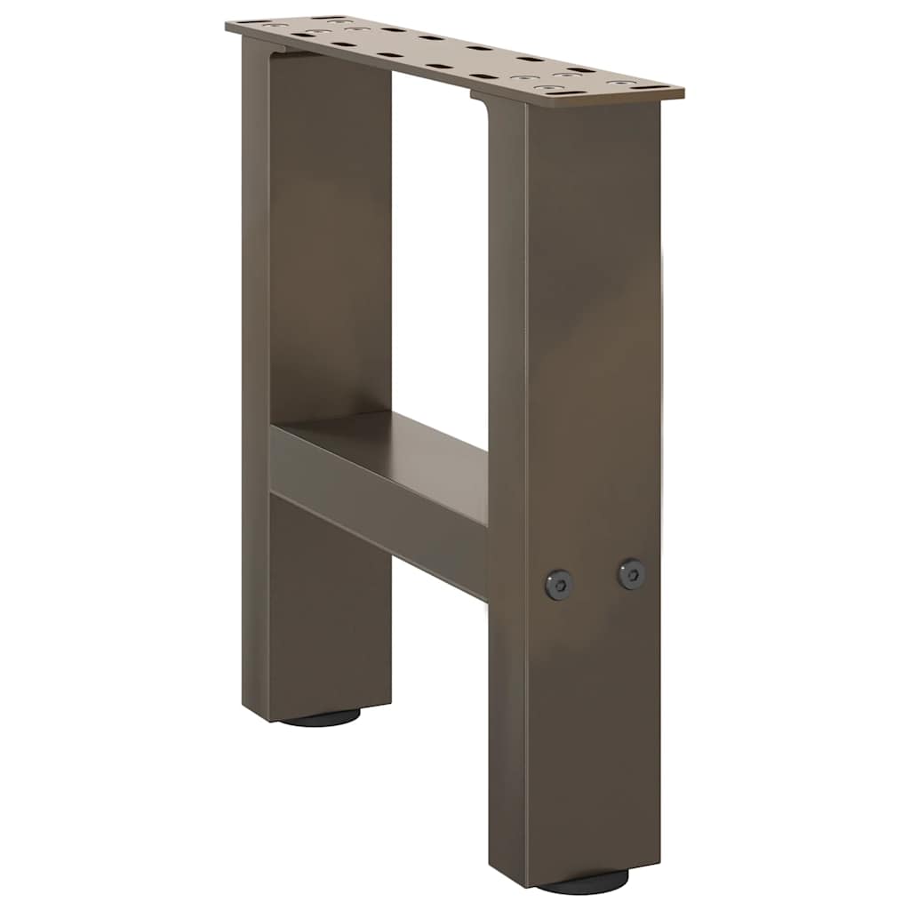 Couchtischbeine Naturstahl 2 Stk. 40x(30-31) cm Stahl