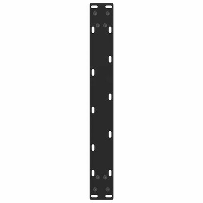 Couchtischbeine Schwarz 2 Stk. 50x(30-31) cm Stahl