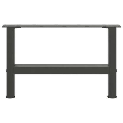 Couchtischbeine Anthrazit 2 Stk. 50x(30-31) cm Stahl