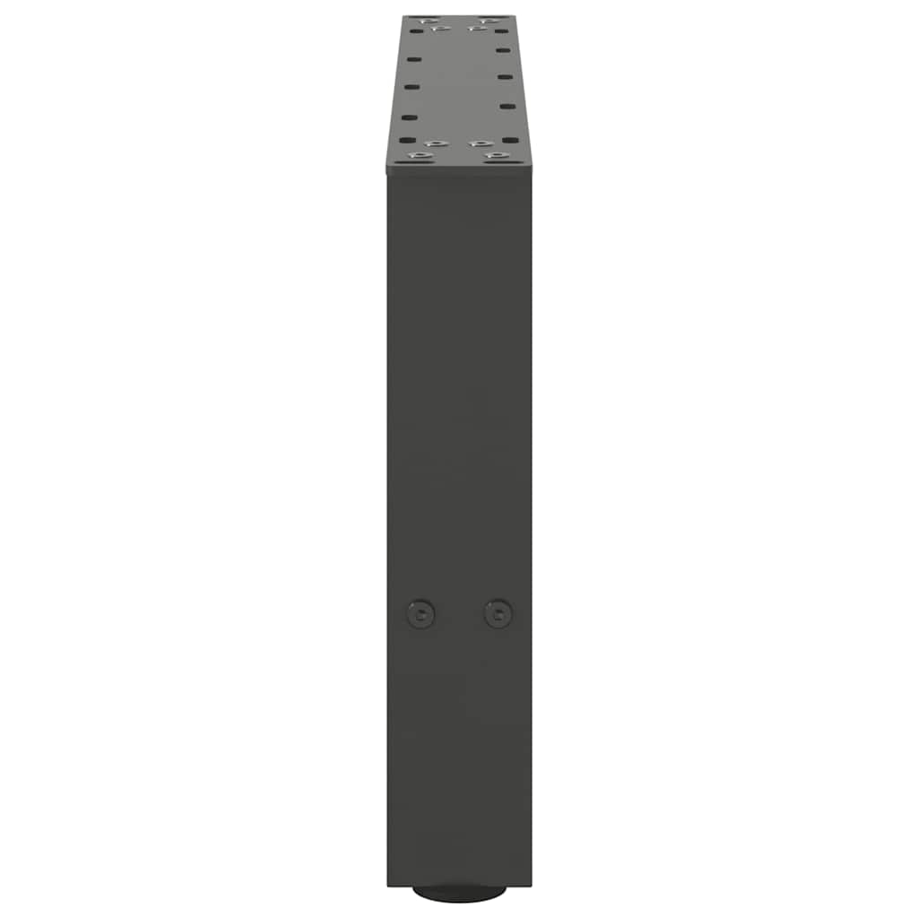 Couchtischbeine Anthrazit 2 Stk. 50x(30-31) cm Stahl