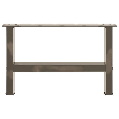 Couchtischbeine Naturstahl 2 Stk. 50x(30-31) cm Stahl