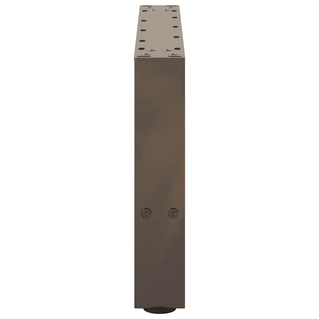 Couchtischbeine Naturstahl 2 Stk. 50x(30-31) cm Stahl