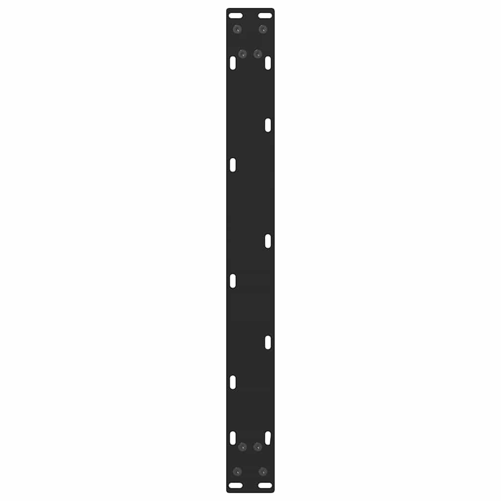 Couchtischbeine Schwarz 2 Stk. 60x(30-31) cm Stahl