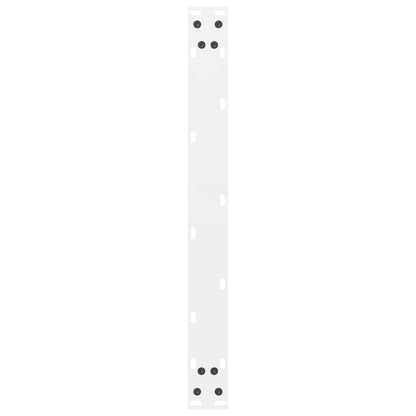 Couchtischbeine Weiß 2 Stk. 60x(30-31) cm Stahl