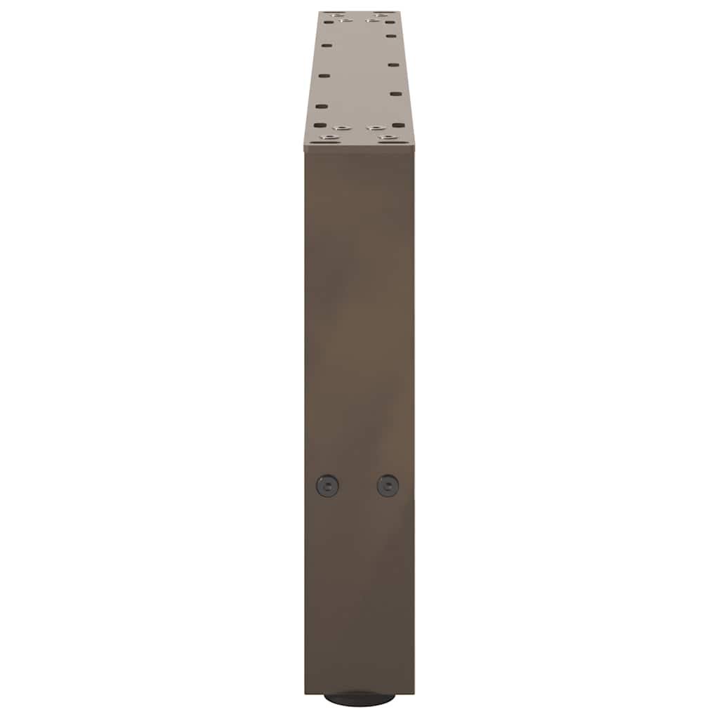Couchtischbeine Naturstahl 2 Stk. 60x(30-31) cm Stahl