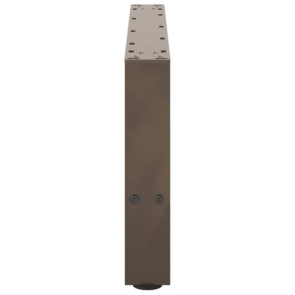 Couchtischbeine Naturstahl 2 Stk. 60x(30-31) cm Stahl