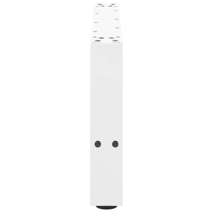 Couchtischbeine Weiß 2 Stk. 70x(30-31) cm Stahl