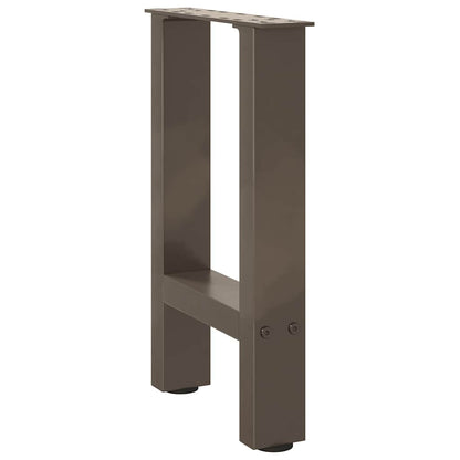 Couchtischbeine Naturstahl 2 Stk. 28x(42-43) cm Stahl