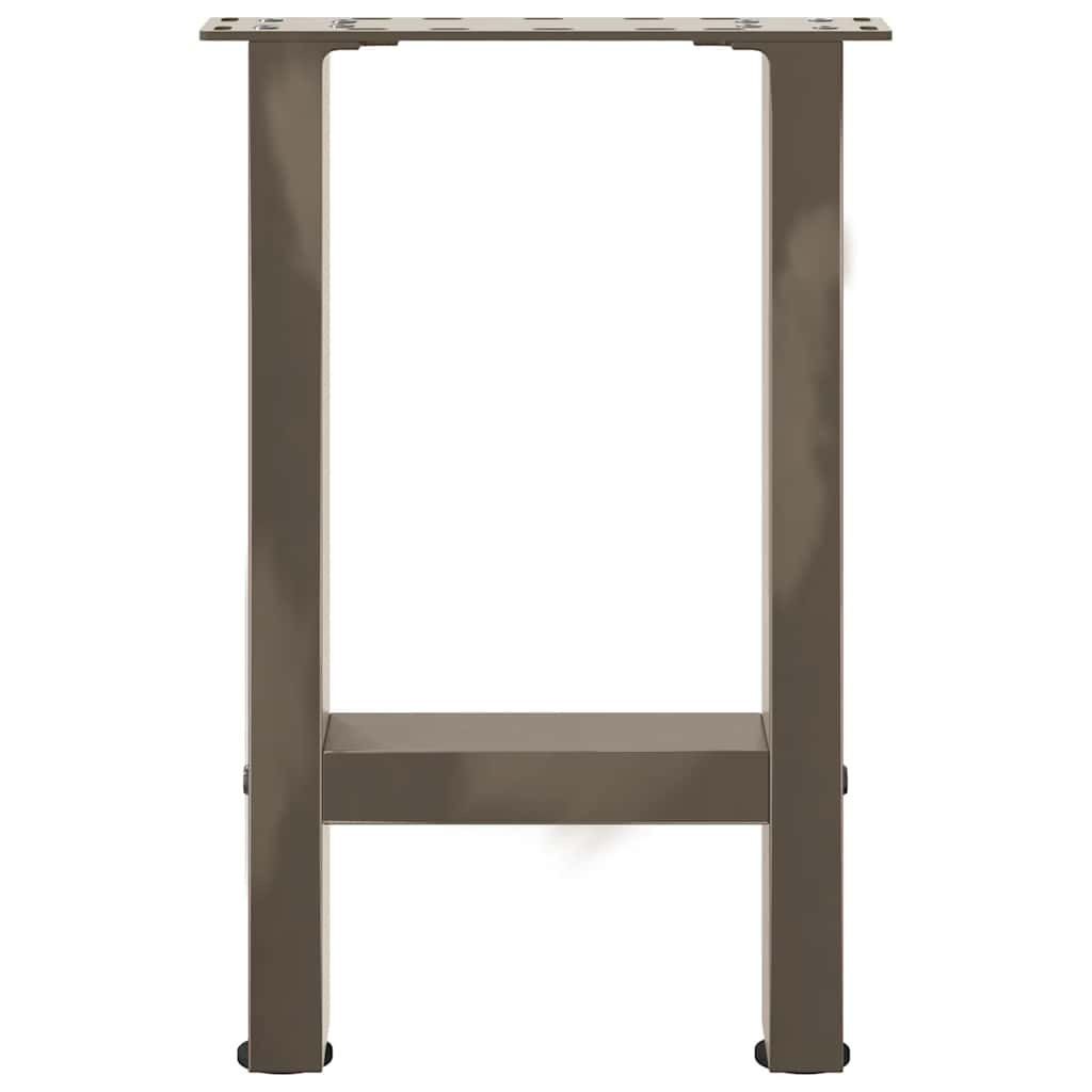Couchtischbeine Naturstahl 2 Stk. 28x(42-43) cm Stahl