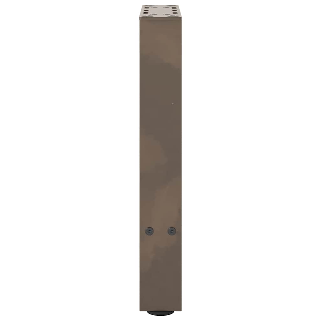 Couchtischbeine Naturstahl 2 Stk. 28x(42-43) cm Stahl