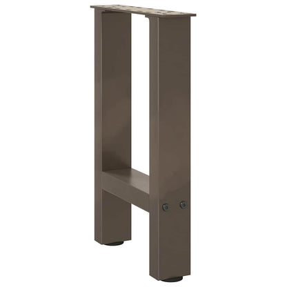 Couchtischbeine Naturstahl 2 Stk. 38x(42-43) cm Stahl